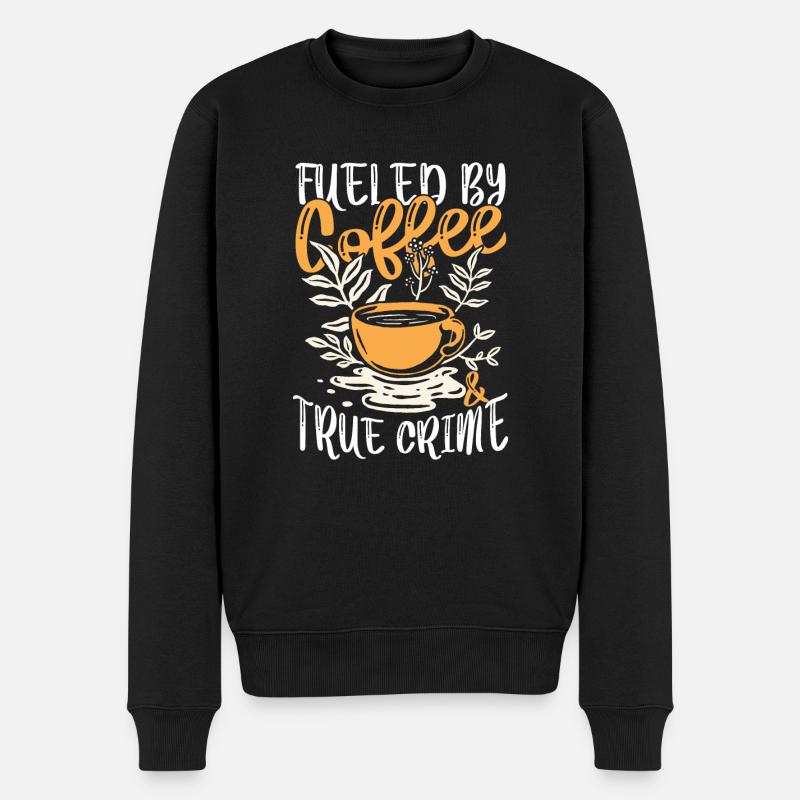 Alimenté par le café - Pull Premium bio Homme - noir