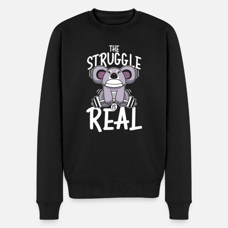 Le combat est réel - Pull Premium bio Homme - noir