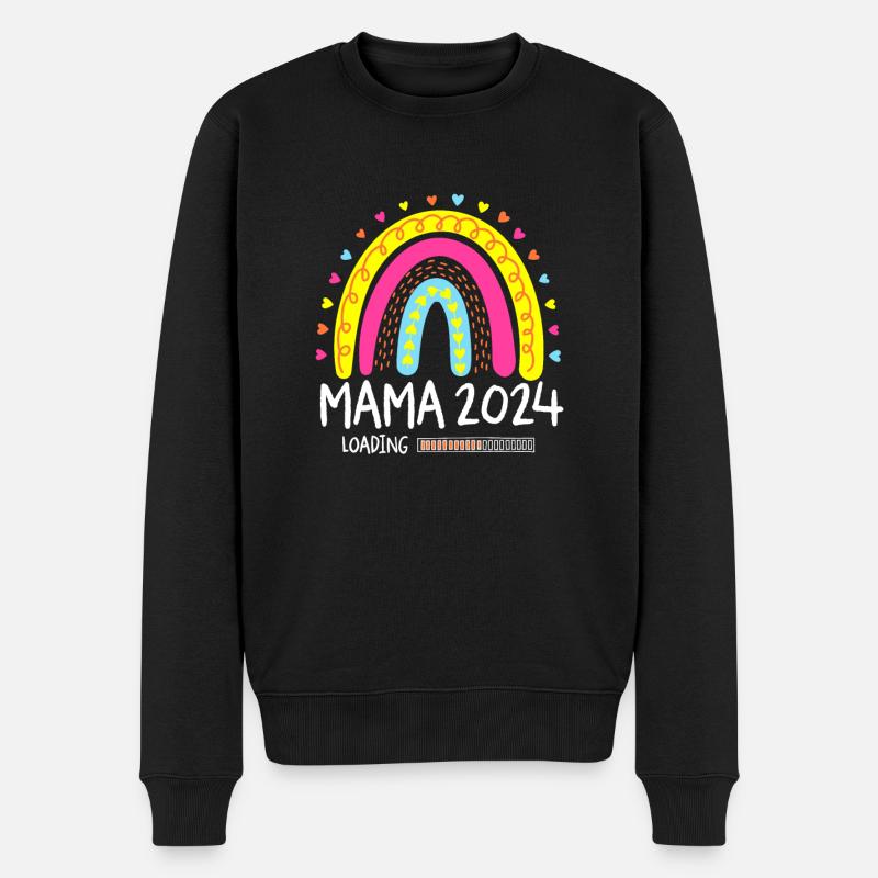 Mama 2024 Loading - Männer Premium Bio Pullover - Schwarz