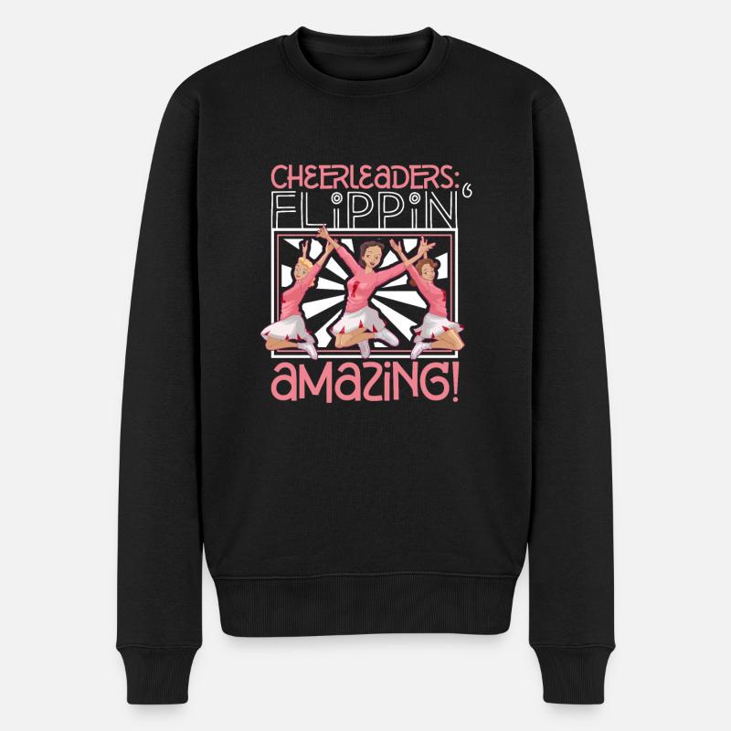 Cheerleader Cheerleader-outfit - Männer Premium Bio Pullover - Schwarz