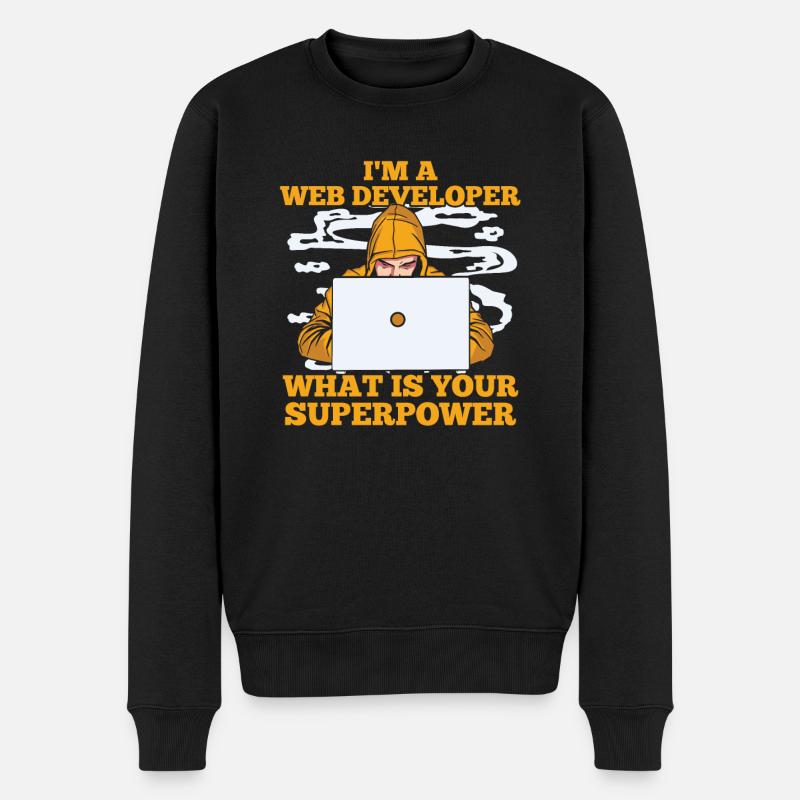 Web Developer Web Developer Zool - Men's Premium Organic Jumper - black