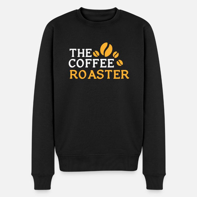 Kafffee Rösten Geschenk - Männer Premium Bio Pullover - Schwarz