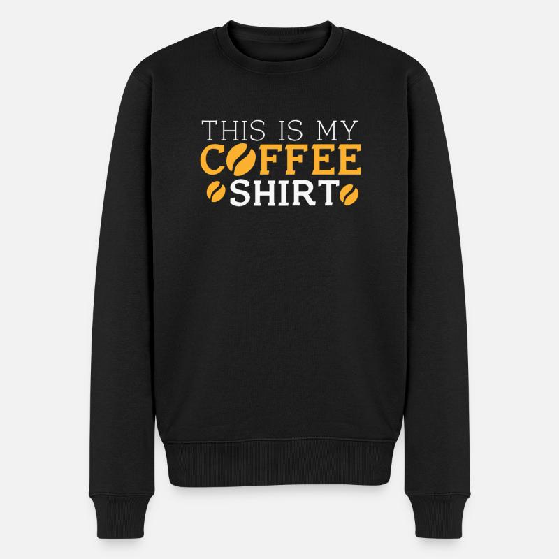 Kafffee Rösten Geschenk - Männer Premium Bio Pullover - Schwarz