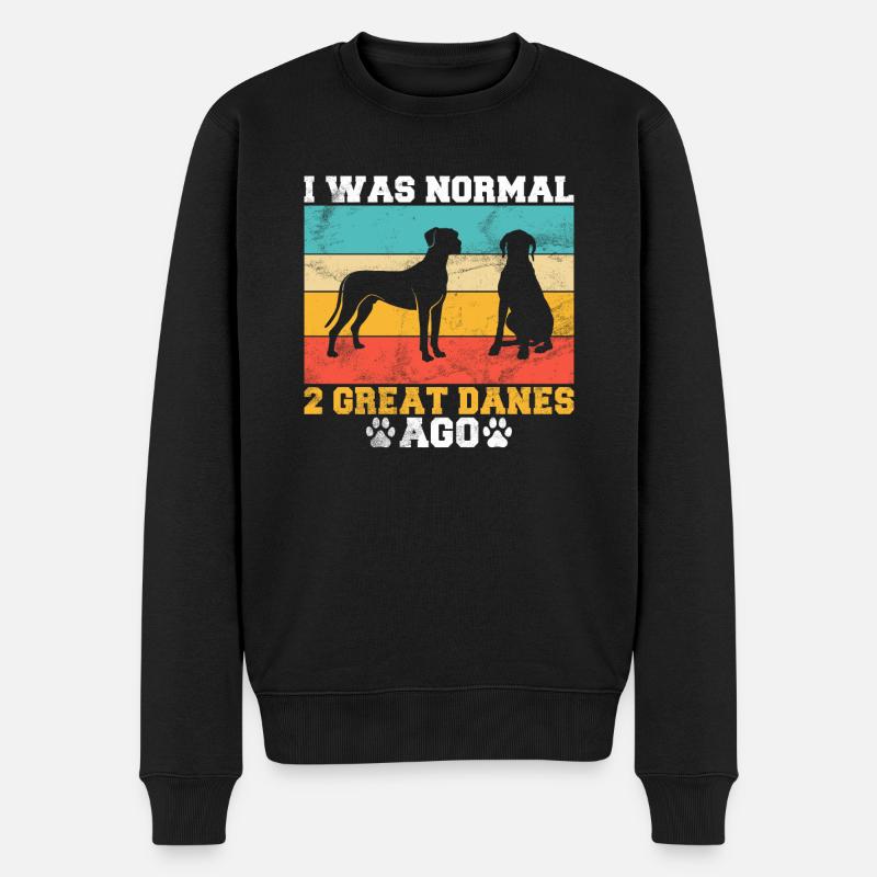 Great Dane Gifts - Männer Premium Bio Pullover - Schwarz