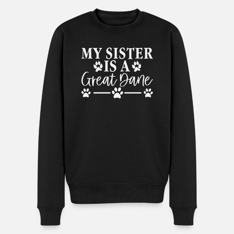Great Dane Gifts - Männer Premium Bio Pullover - Schwarz
