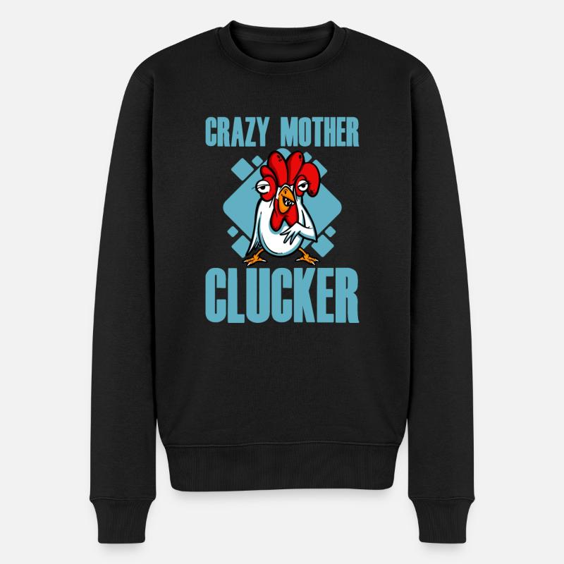 Crazy Mother Clucker - Pull Premium bio Homme - noir