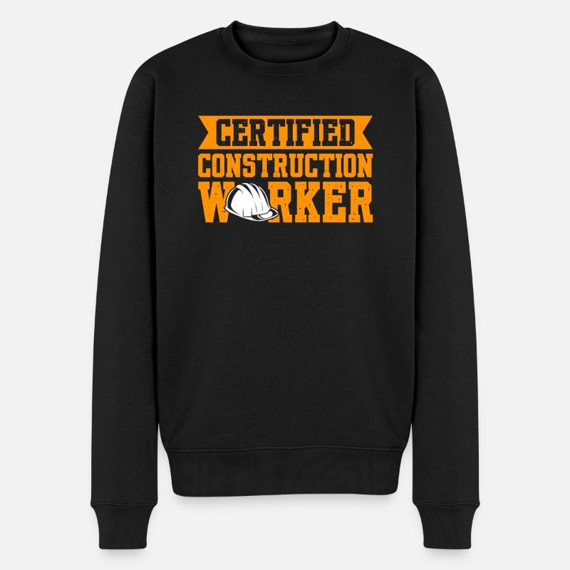 Travailleur de la construction accrédité - Pull Premium bio Homme - noir