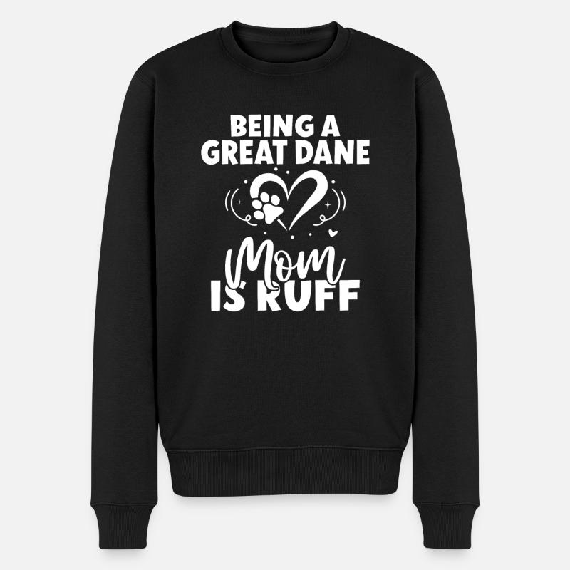 Great Dane Gifts - Männer Premium Bio Pullover - Schwarz