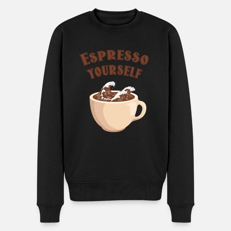 Journée mondiale du café - Pull Premium bio Homme - noir