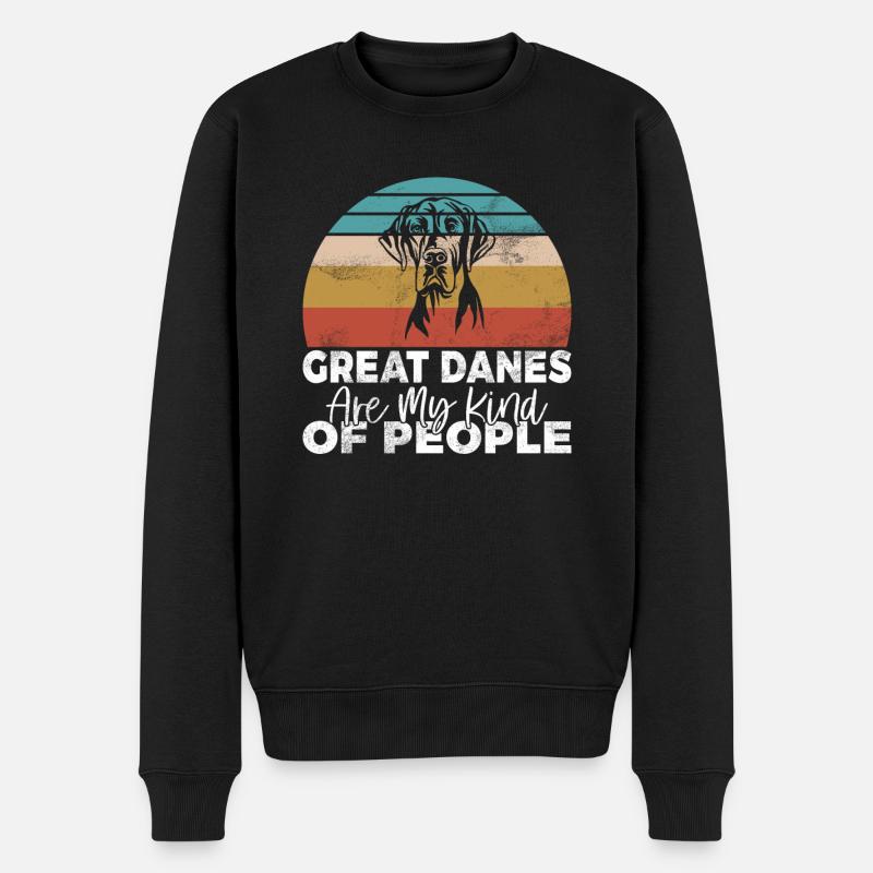 Great Dane Gifts - Männer Premium Bio Pullover - Schwarz