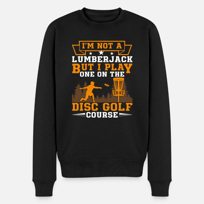 Laissez-moi jouer au Discgolf - Pull Premium bio Homme - noir
