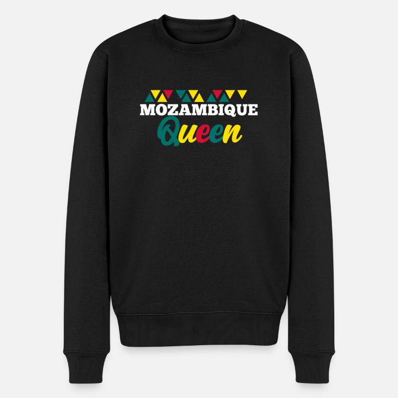 Mozambique - Männer Premium Bio Pullover - Schwarz