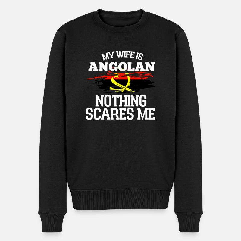 Angola Épouse - Pull Premium bio Homme - noir