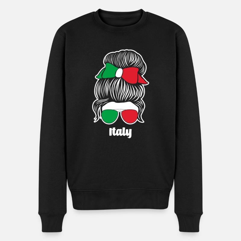 Drôle de cadeau Italie - Pull Premium bio Homme - noir