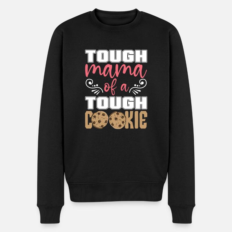 Mom Mutter Mutter - Männer Premium Bio Pullover - Schwarz