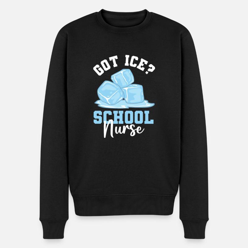 Got Ice Schulschwester - Männer Premium Bio Pullover - Schwarz