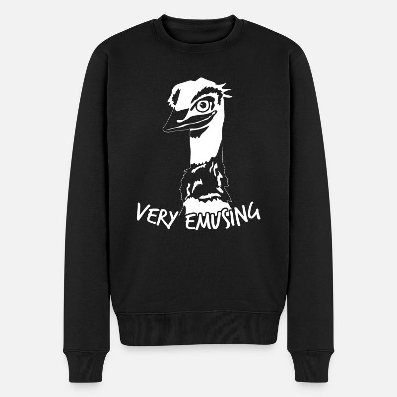 Emu Funny Emus - Pull Premium bio Homme - noir