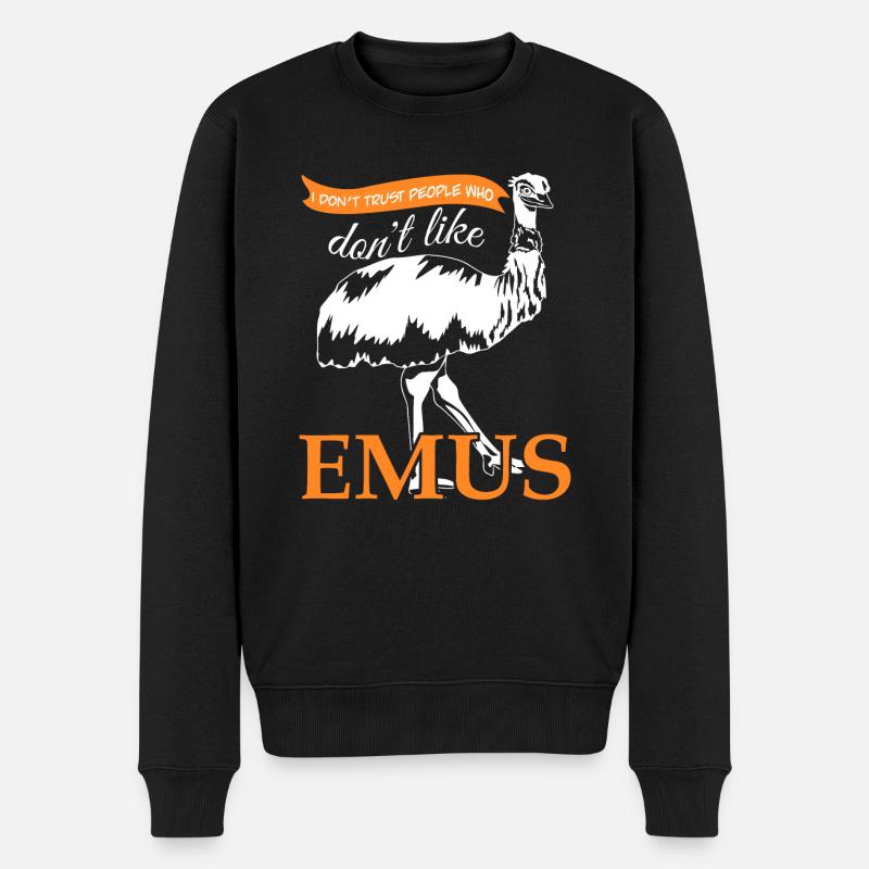Emus Saying Emu - Pull Premium bio Homme - noir