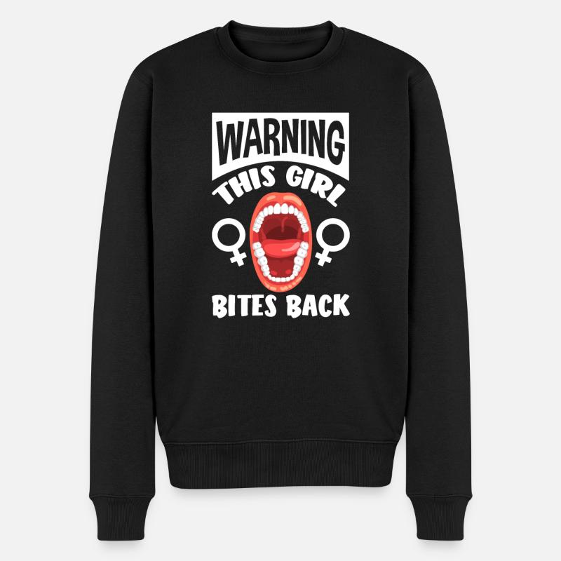 Feminismus Feministin - Männer Premium Bio Pullover - Schwarz