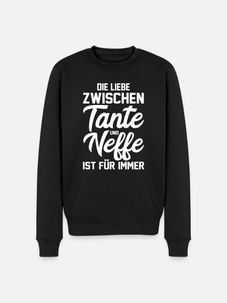 Patentante Neffe Tante - Männer Premium Bio Pullover - Schwarz