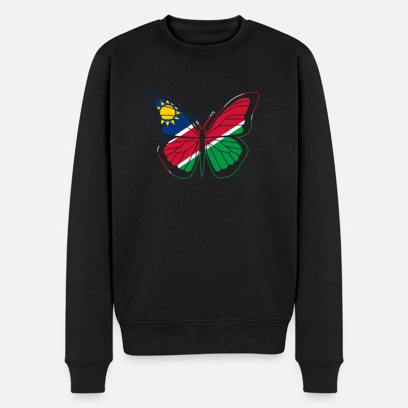 Namibia - Männer Premium Bio Pullover - Schwarz
