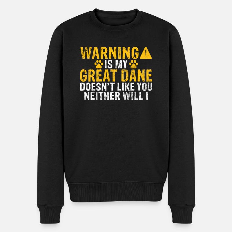 Cadeaux de Dogue allemand - Pull Premium bio Homme - noir