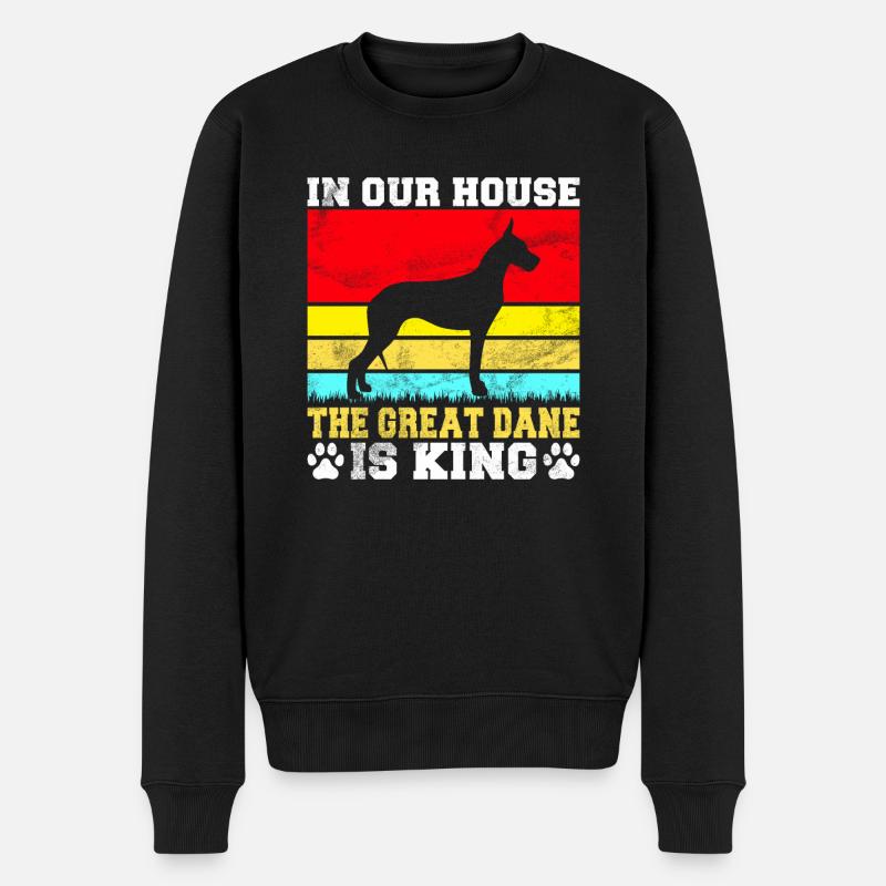 Great Dane Gifts - Männer Premium Bio Pullover - Schwarz