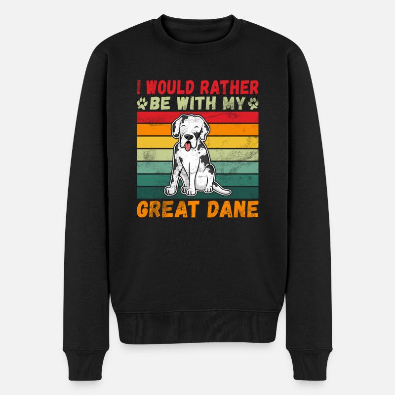 Great Dane Gifts - Männer Premium Bio Pullover - Schwarz