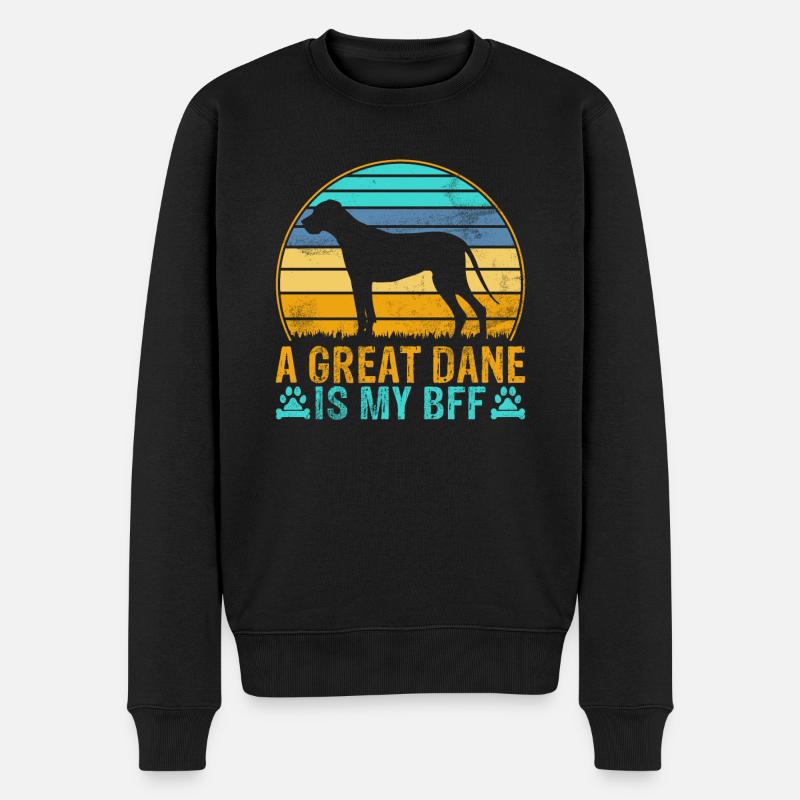 Cadeaux de Dogue allemand - Pull Premium bio Homme - noir