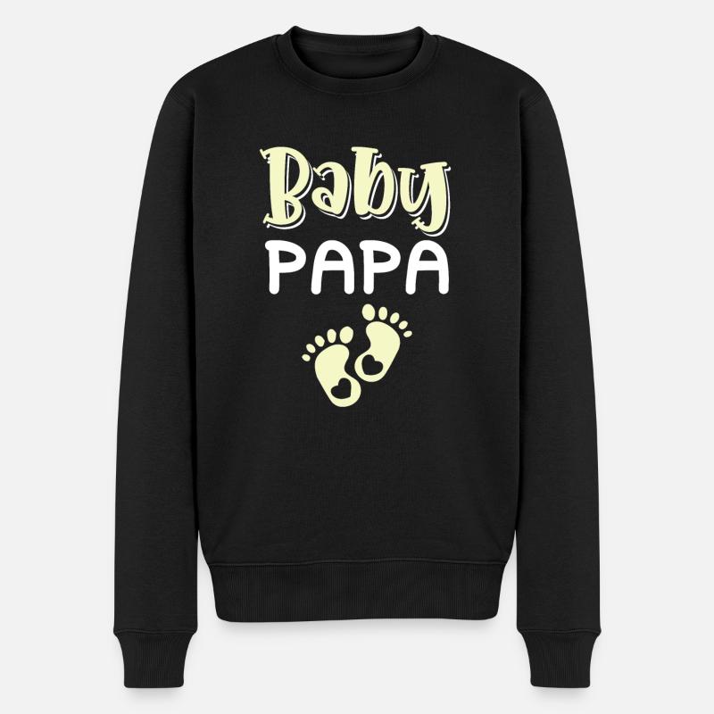 Papa bébé - Pull Premium bio Homme - noir
