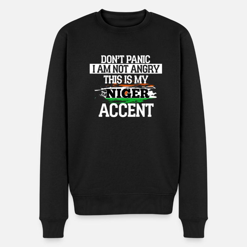 Niger - Männer Premium Bio Pullover - Schwarz
