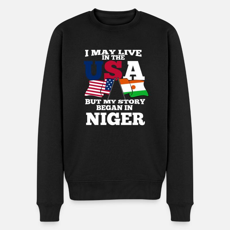 Niger - Pull Premium bio Homme - noir
