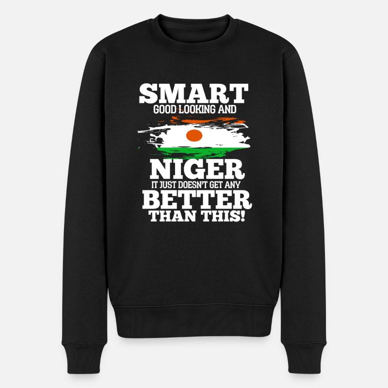 Niger - Pull Premium bio Homme - noir