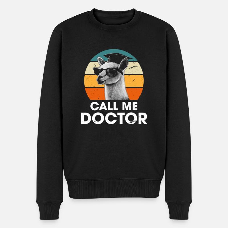 Appelez-moi Docteur Diplôme universitaire - Pull Premium bio Homme - noir
