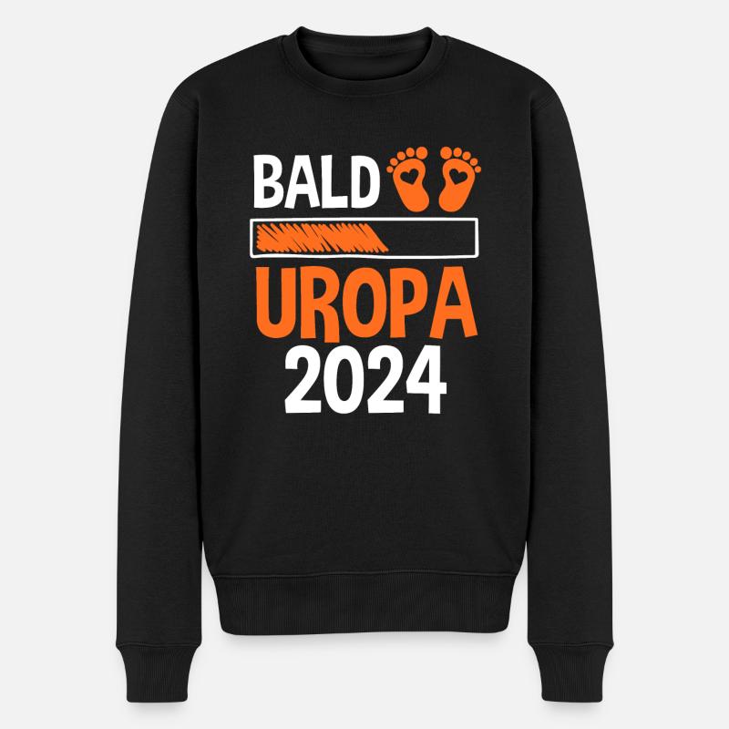 Werdender Uropa 2029 - Männer Premium Bio Pullover - Schwarz