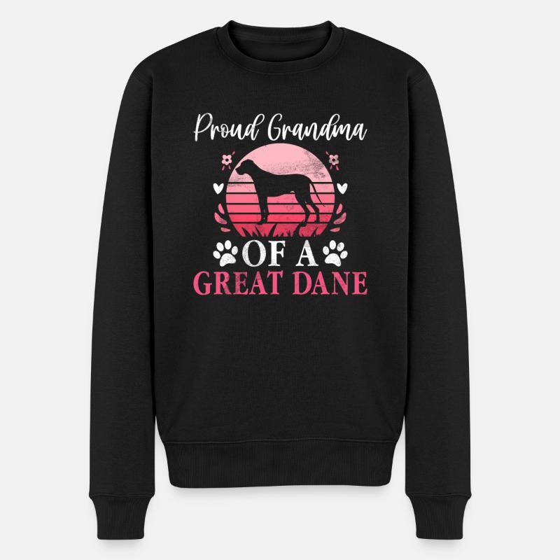 Great Dane Gifts - Männer Premium Bio Pullover - Schwarz