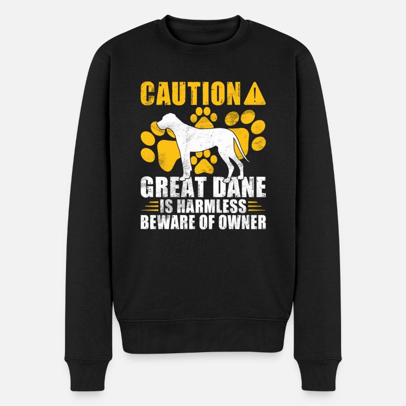 Great Dane Gifts - Männer Premium Bio Pullover - Schwarz