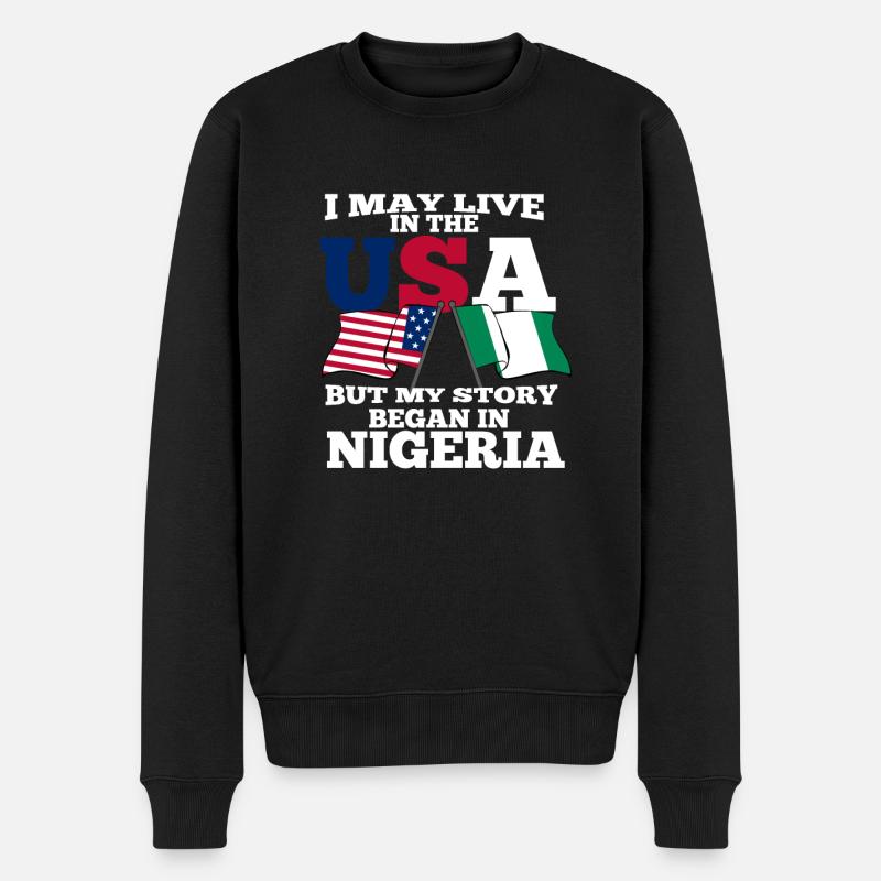 Nigéria - Pull Premium bio Homme - noir