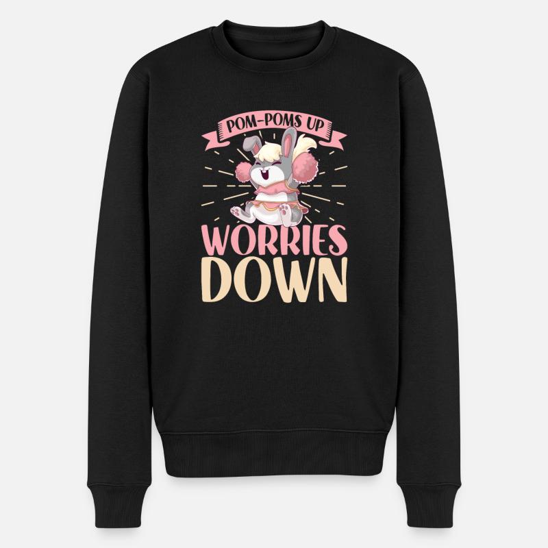 Cheerleader Cheerleader-outfit - Männer Premium Bio Pullover - Schwarz