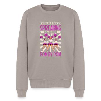 Tenue de pom-pom girl - Pull Premium bio Homme - taupe - Devant - Nico (187cm)