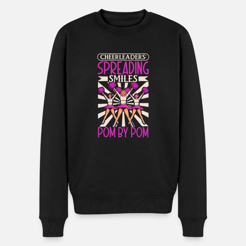 Cheerleader Cheerleader-outfit - Männer Premium Bio Pullover - Schwarz