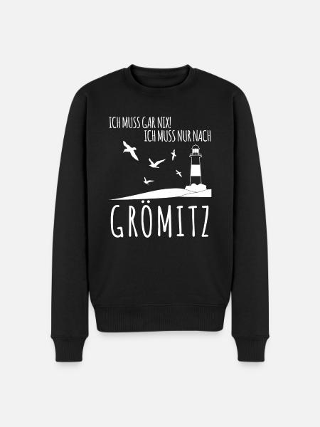 Grömitz Urlaub - Männer Premium Bio Pullover - Schwarz