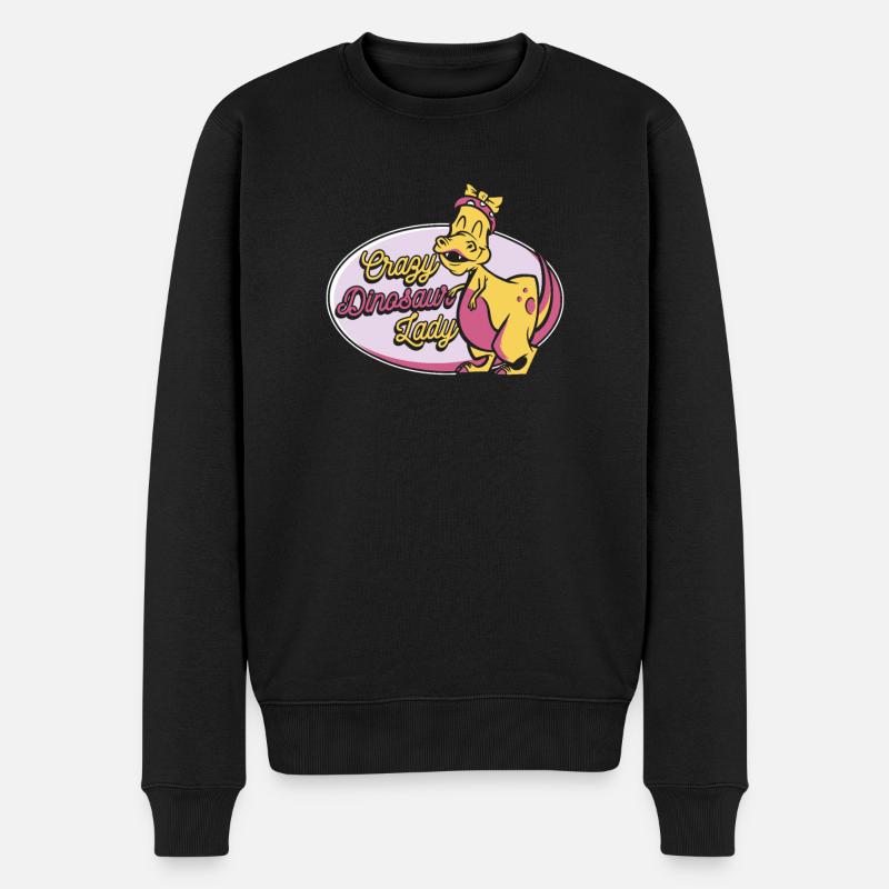 Dinosaurier Erwachsener Dinosaurier - Männer Premium Bio Pullover - Schwarz