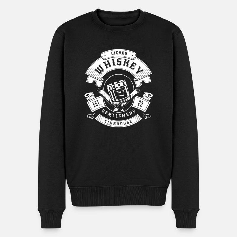 Whisky Whiskey - Pull Premium bio Homme - noir