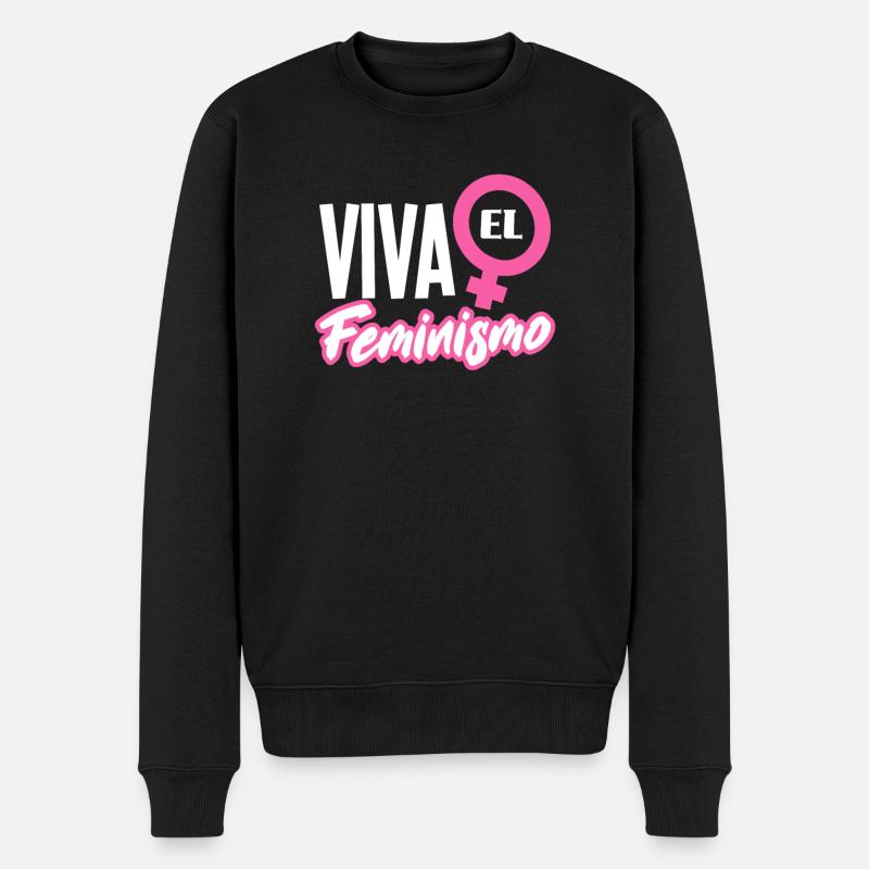 Feminismus Feministin - Männer Premium Bio Pullover - Schwarz