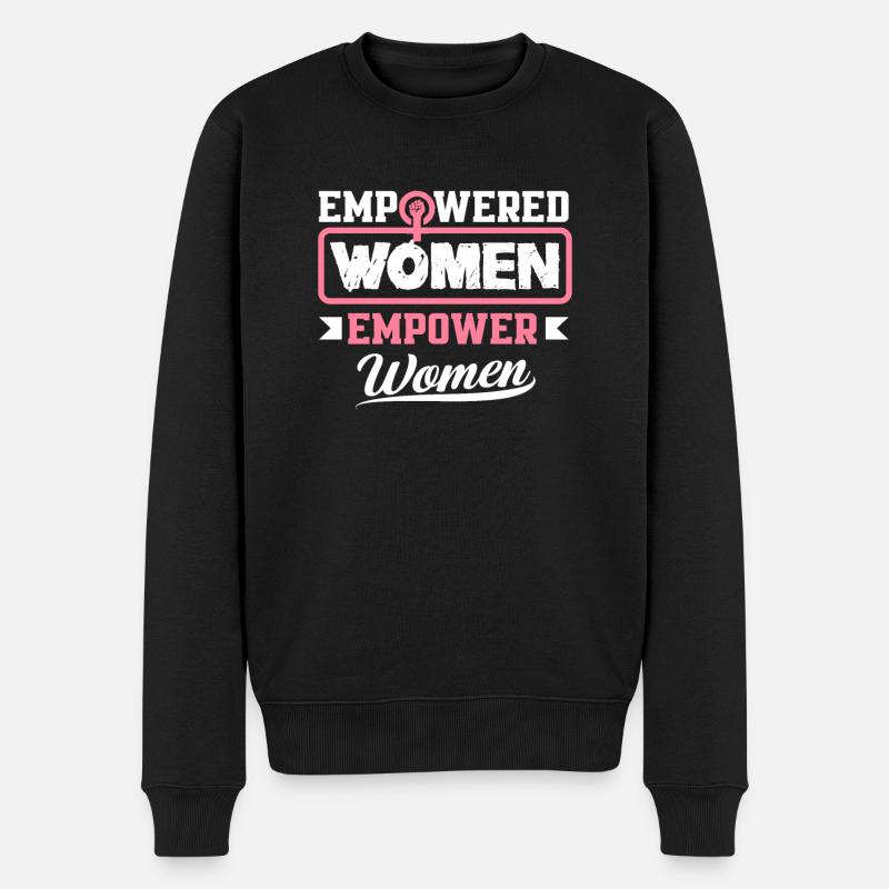 Feminismus Feministin - Männer Premium Bio Pullover - Schwarz