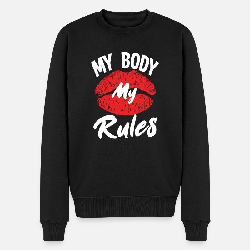 Feminismus Feministin - Männer Premium Bio Pullover - Schwarz