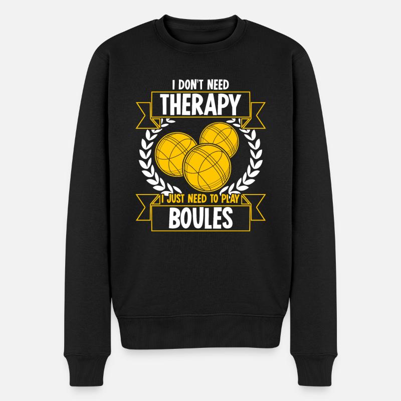Boule Boccia Joke Pétanque - Pull Premium bio Homme - noir