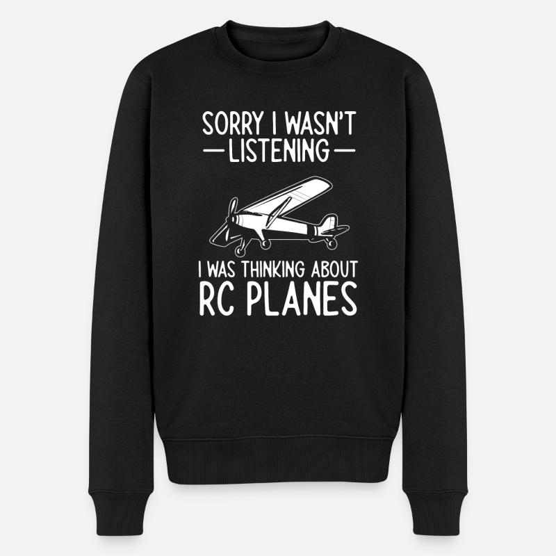 Modèle d’avion télécommandé - Pull Premium bio Homme - noir