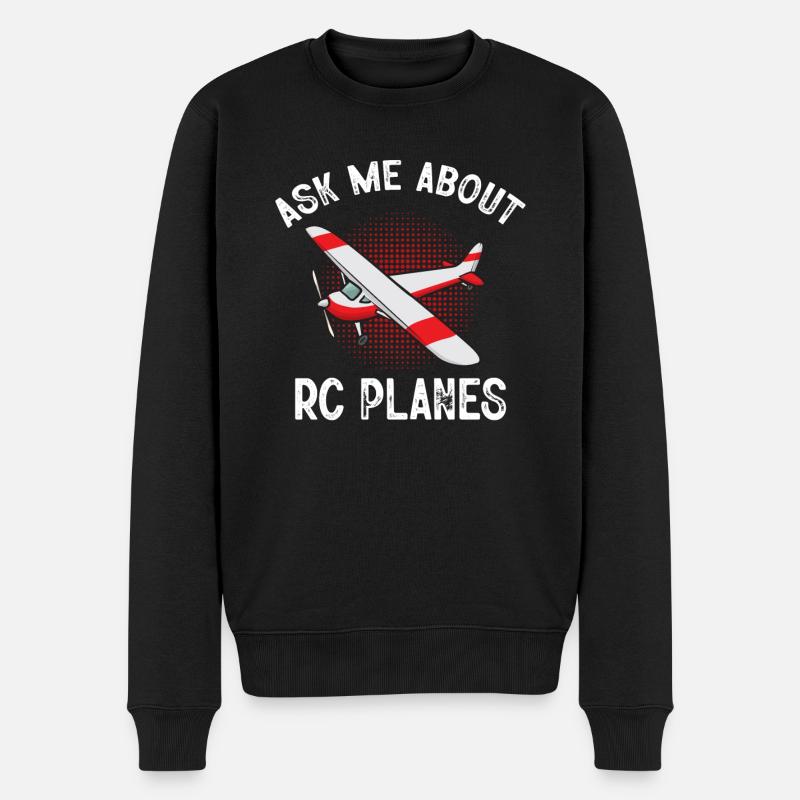 Modèle d’avion télécommandé - Pull Premium bio Homme - noir